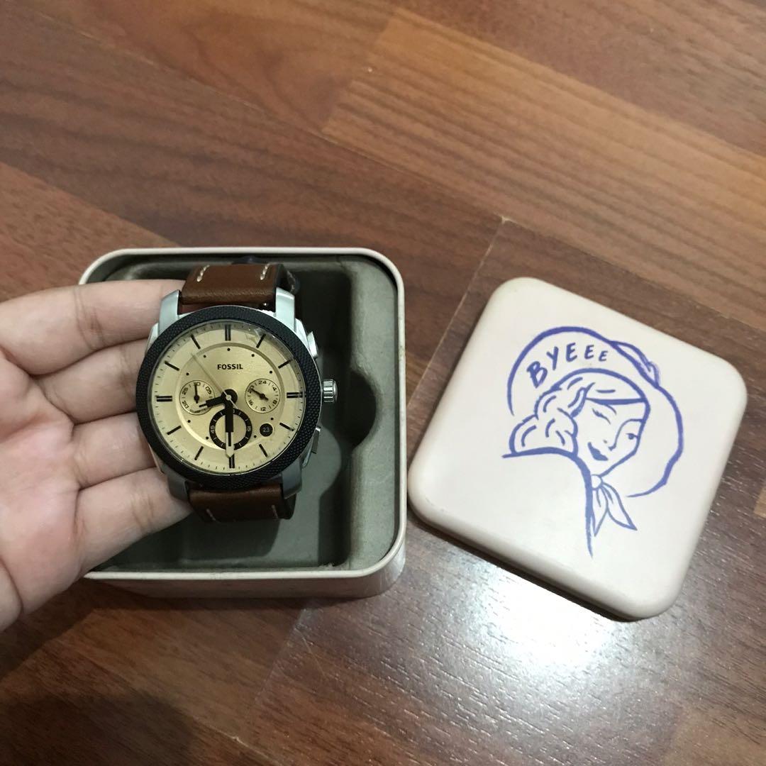 Fossil Watch FS5620 leather brown strap original 100 guaranteed Fesyen Pria Jam Tangan di Carousell