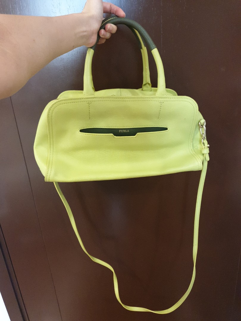 Furla lime green new arrivals bag