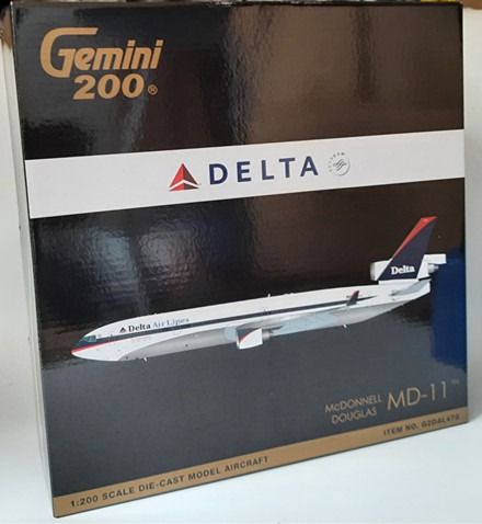 清貨減價GeminiJets 1:200,飛機模型,DELTA AIR LINES達美航空MD-11