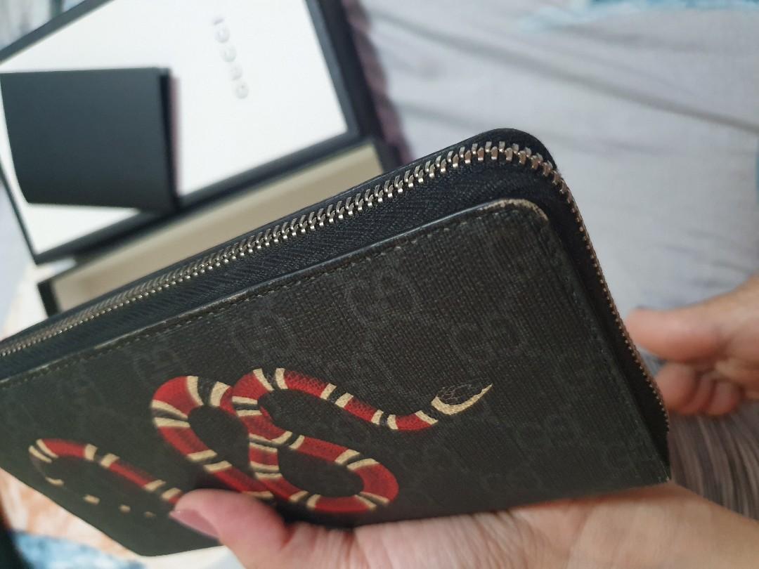 Authentic Gucci King snake long wallet, Men's Fashion, Watches &  Accessories, Wallets & Card Holders on Carousell