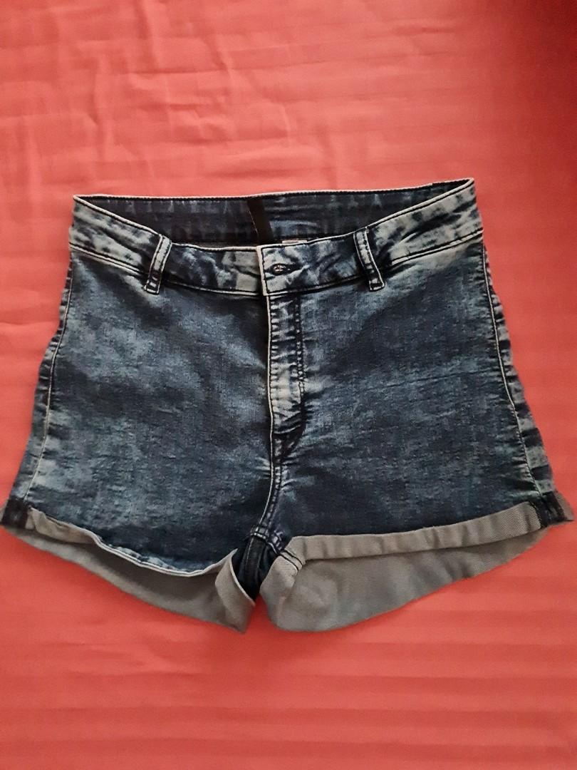 H M DIVIDED High Waist Shorts EU38 Women s Fashion Bottoms Shorts on Carousell