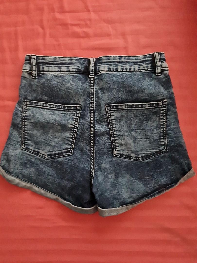 H&m divided high waisted shorts top