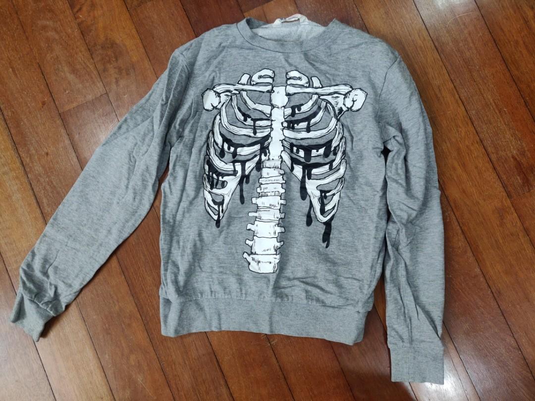 H M Skeleton Sweater