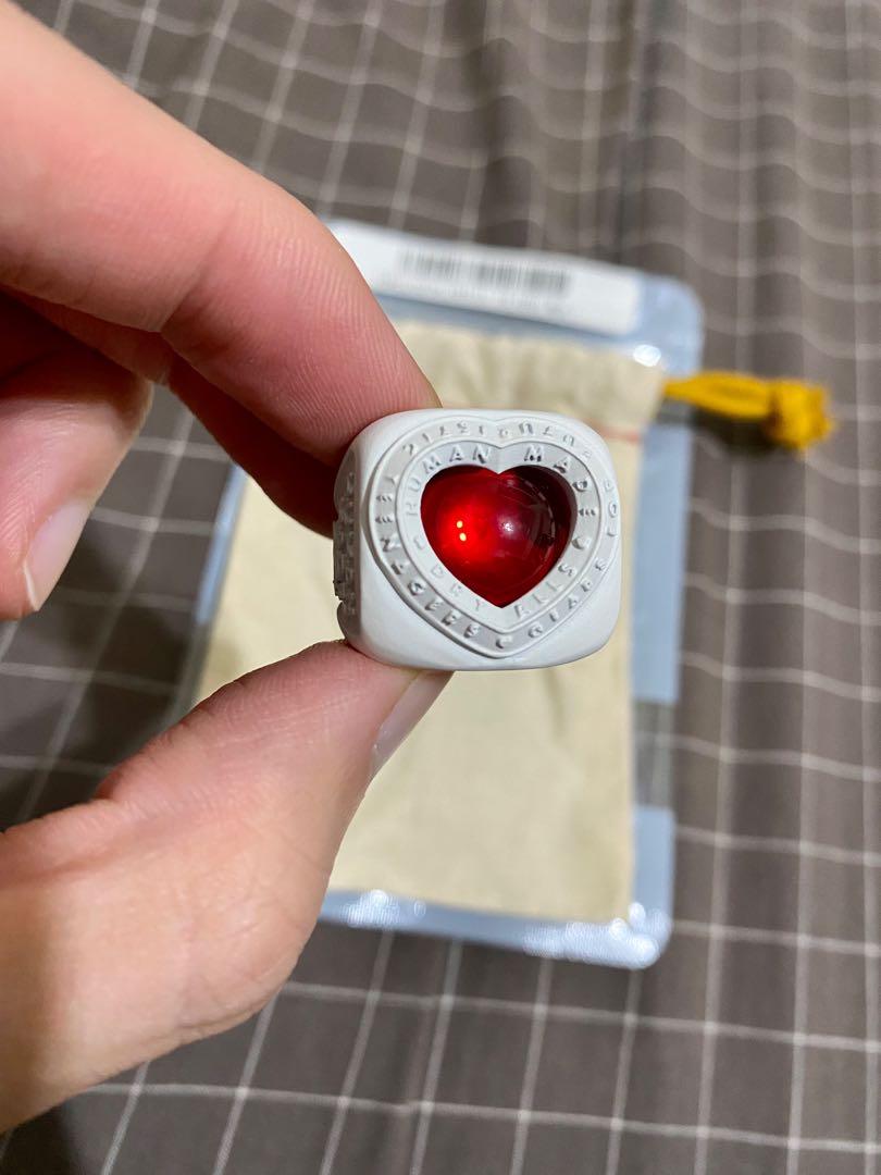 HUMAN MADE HEART COLLEGE RING - WHITE材質真鍮