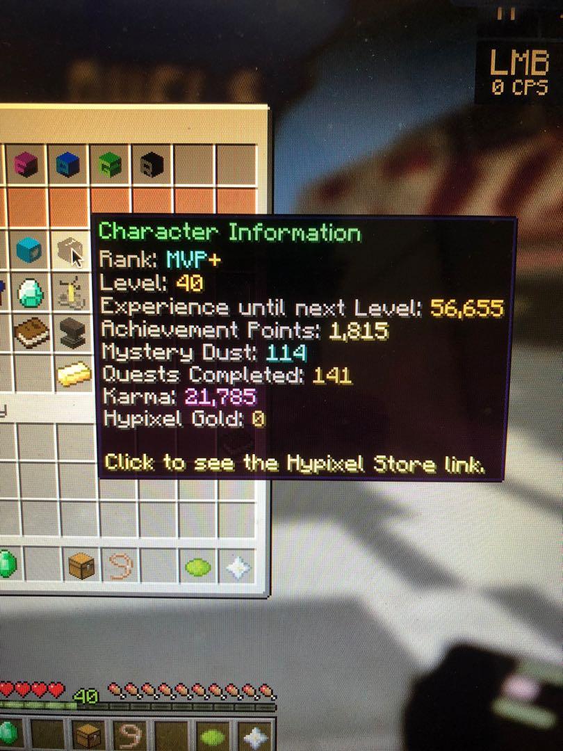 急放 hypixel account MVP  duel and skyblock, 電子遊戲, 電子遊戲機, 其他 - Carousell