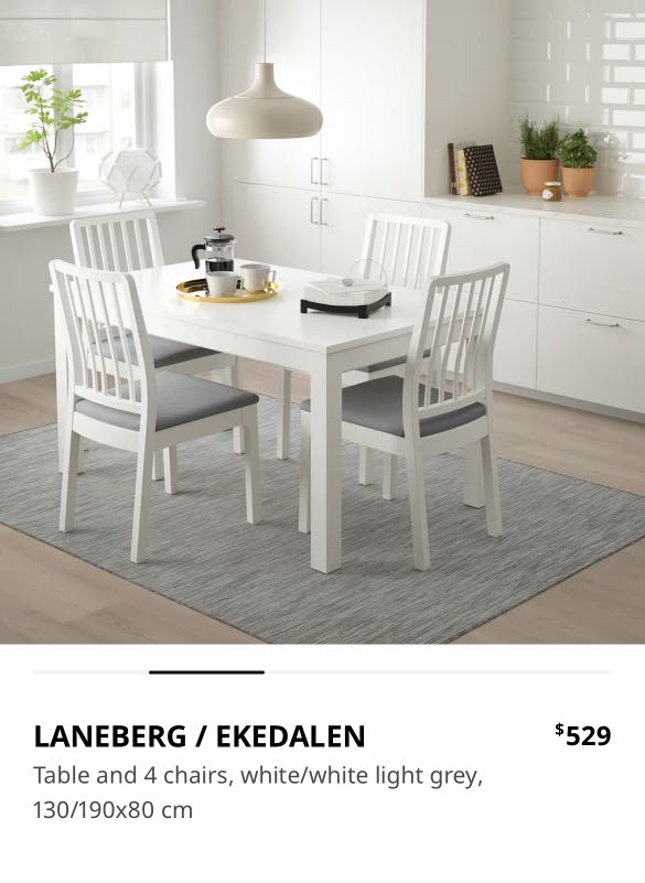 Ikea Dining Table Set For 6 8 Pax, Dining Chairs Set Of 6 Ikea