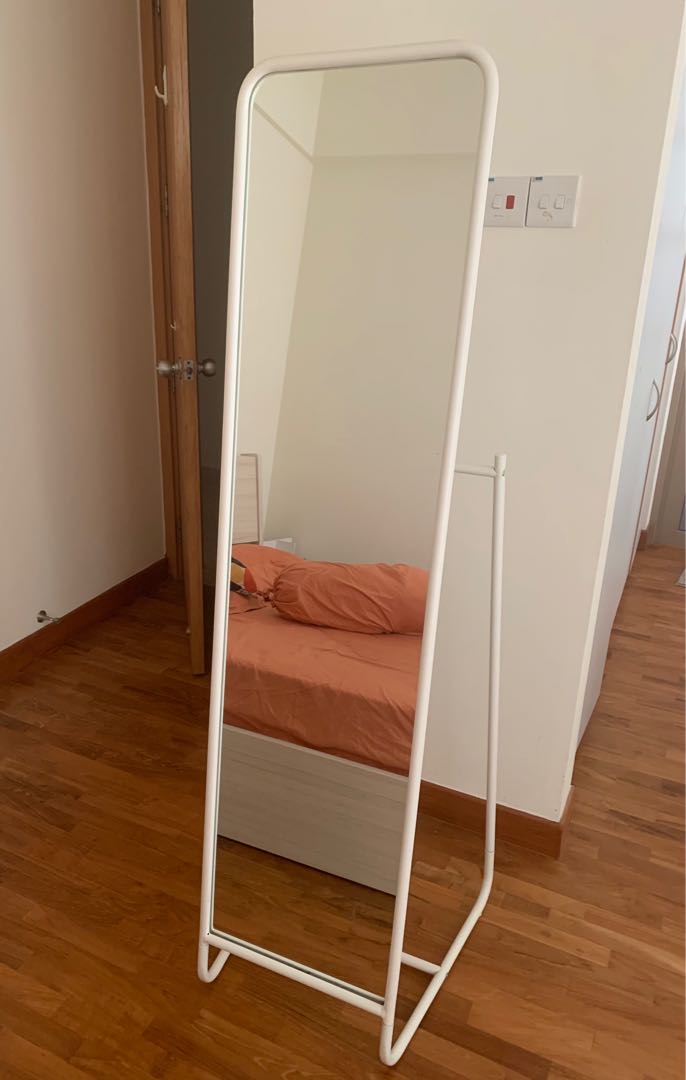 IKEA white Standing Mirror, Furniture & Home Living, Furniture, Other