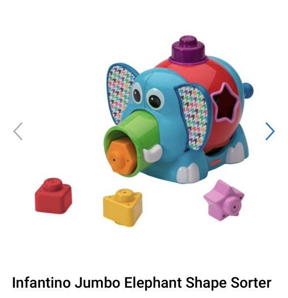 Infantino elephant shape sorter on sale
