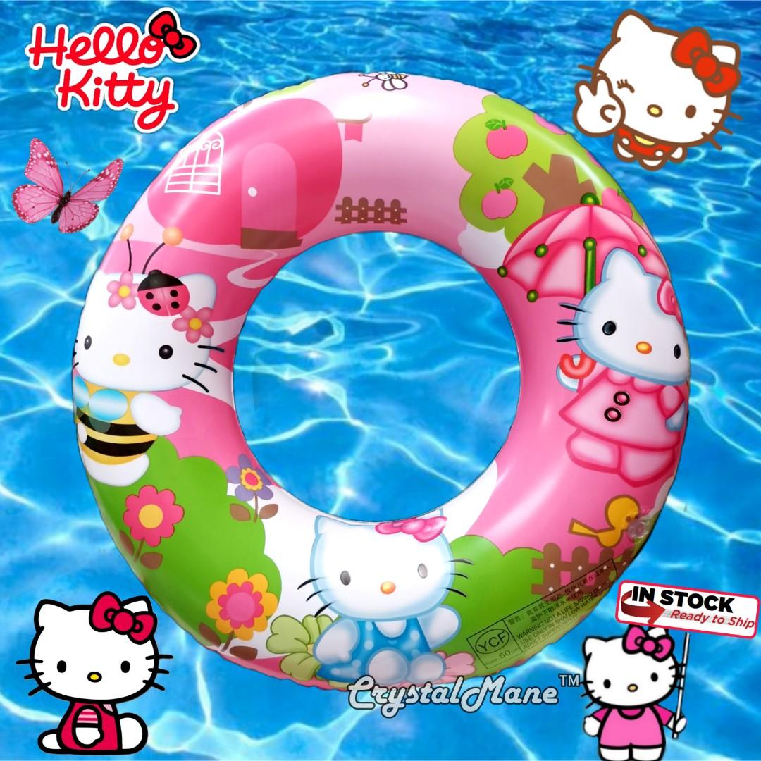 Inflatable HELLO KITTY Design Float Swim Ring Kids Size.Pelampung