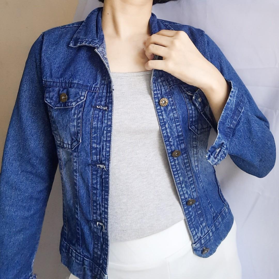 Jacket Denim, Fesyen Wanita, Pakaian 