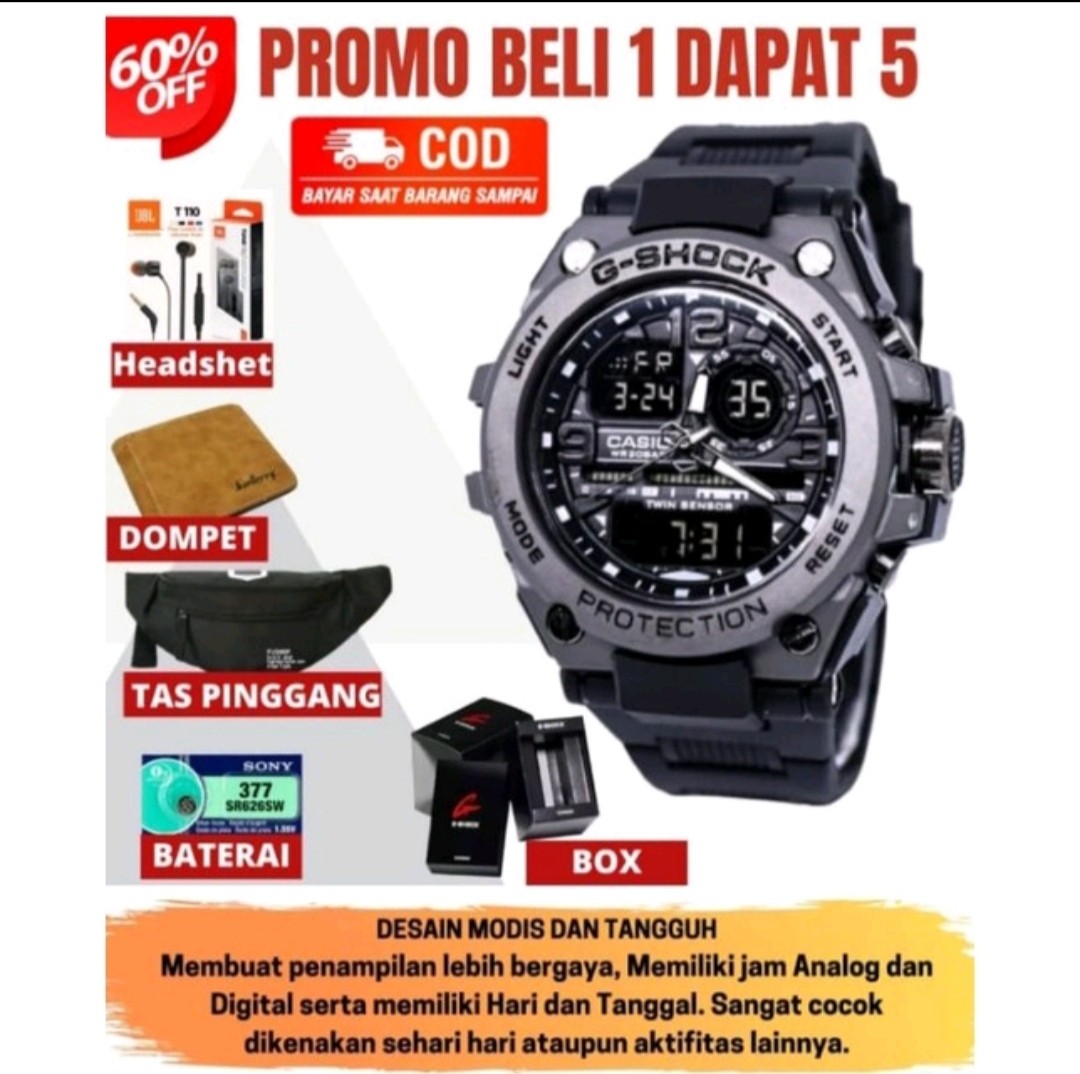 JAM TANGAN PRIA JAM G SHOCK CASIO G8600 TACTICAL GS Fesyen Pria