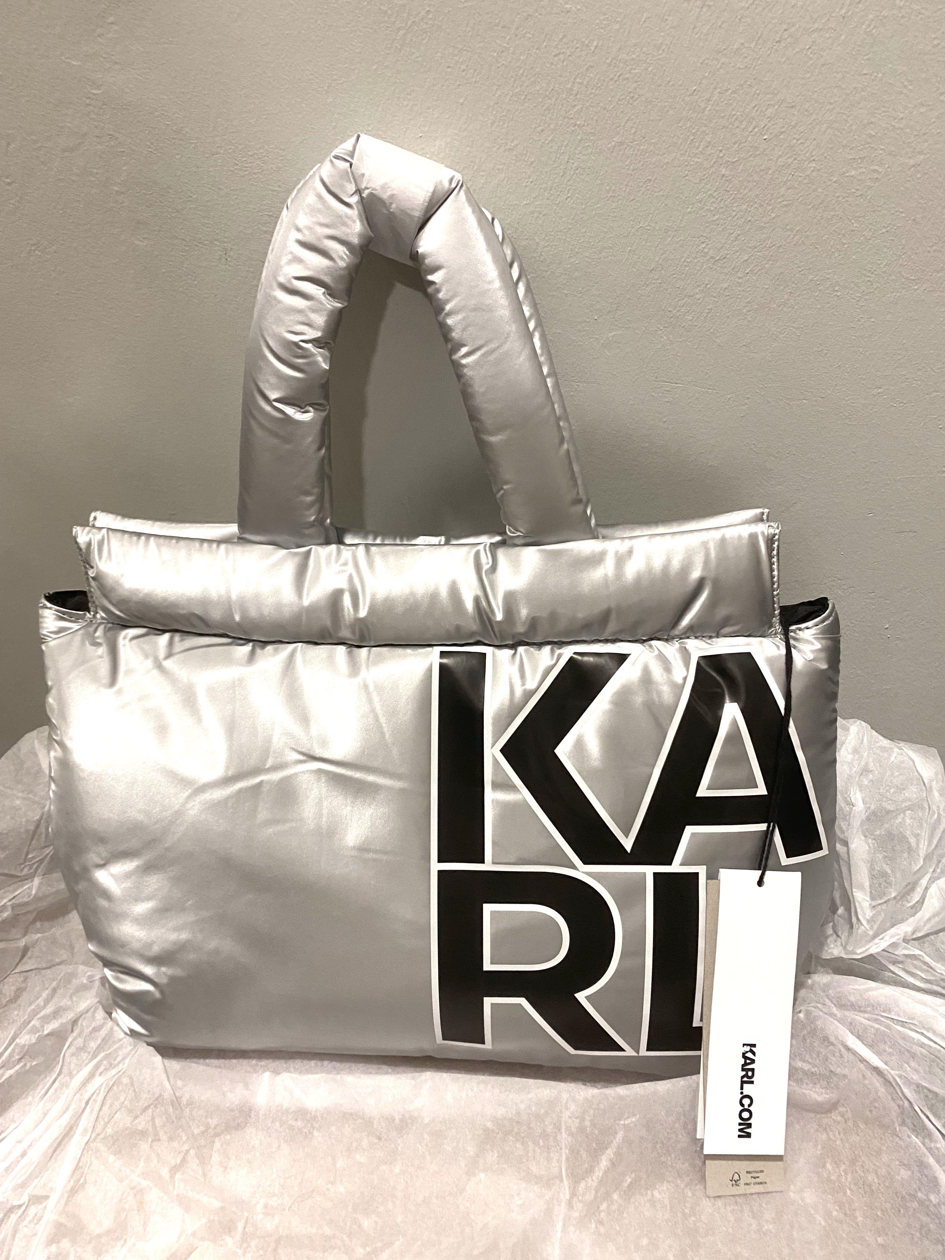 Karl lagerfeld silver bag online