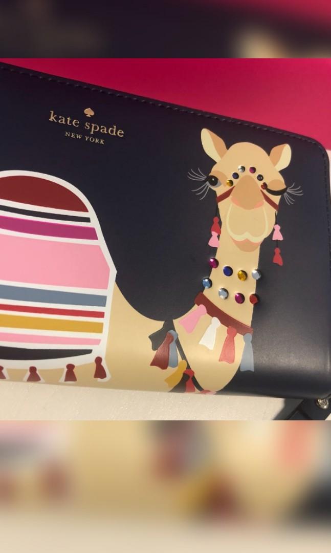 Kate spade camel sale wallet