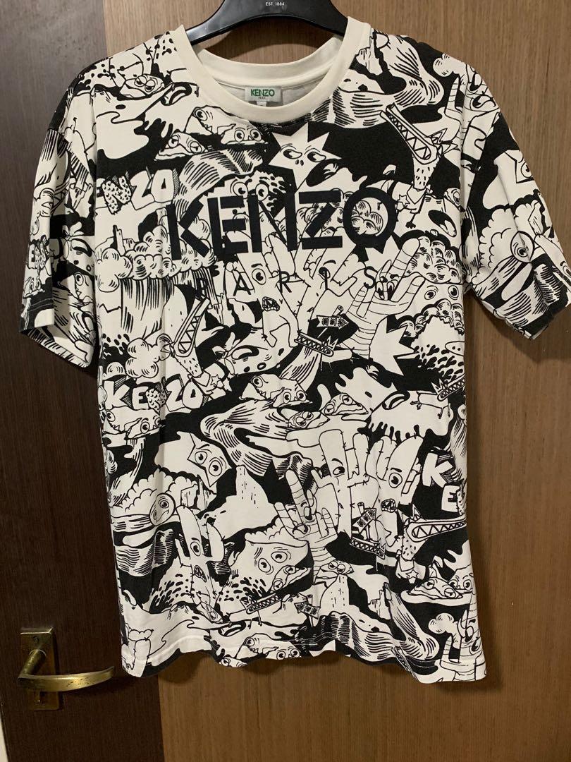 kenzo paris white t shirt