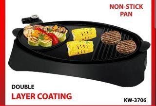 Kyowa non stick grill Hotpot double layer coating