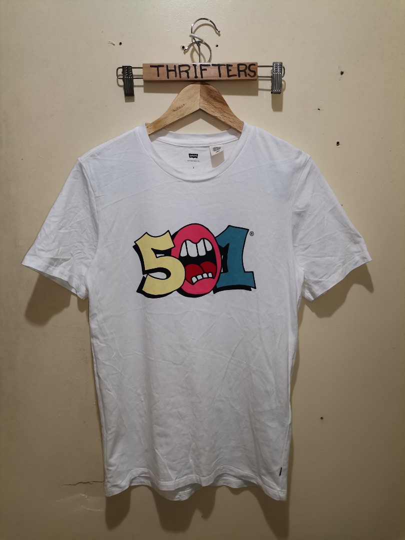 Partial bolt hope Levis 501 tshirt, Men's Fashion, Tops & Sets, Tshirts & Polo Shirts on  Carousell