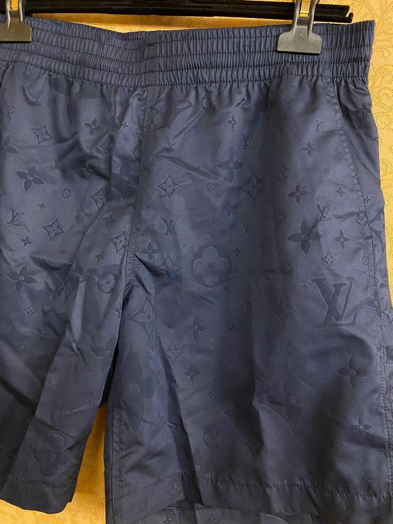 Buy Louis Vuitton 22AW Water Monogram Board Shorts Shorts Black