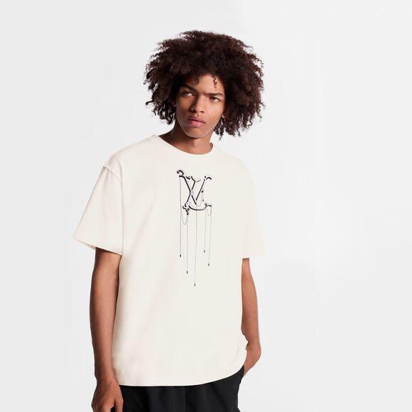 Louis Vuitton White Pendant Logo T-Shirt