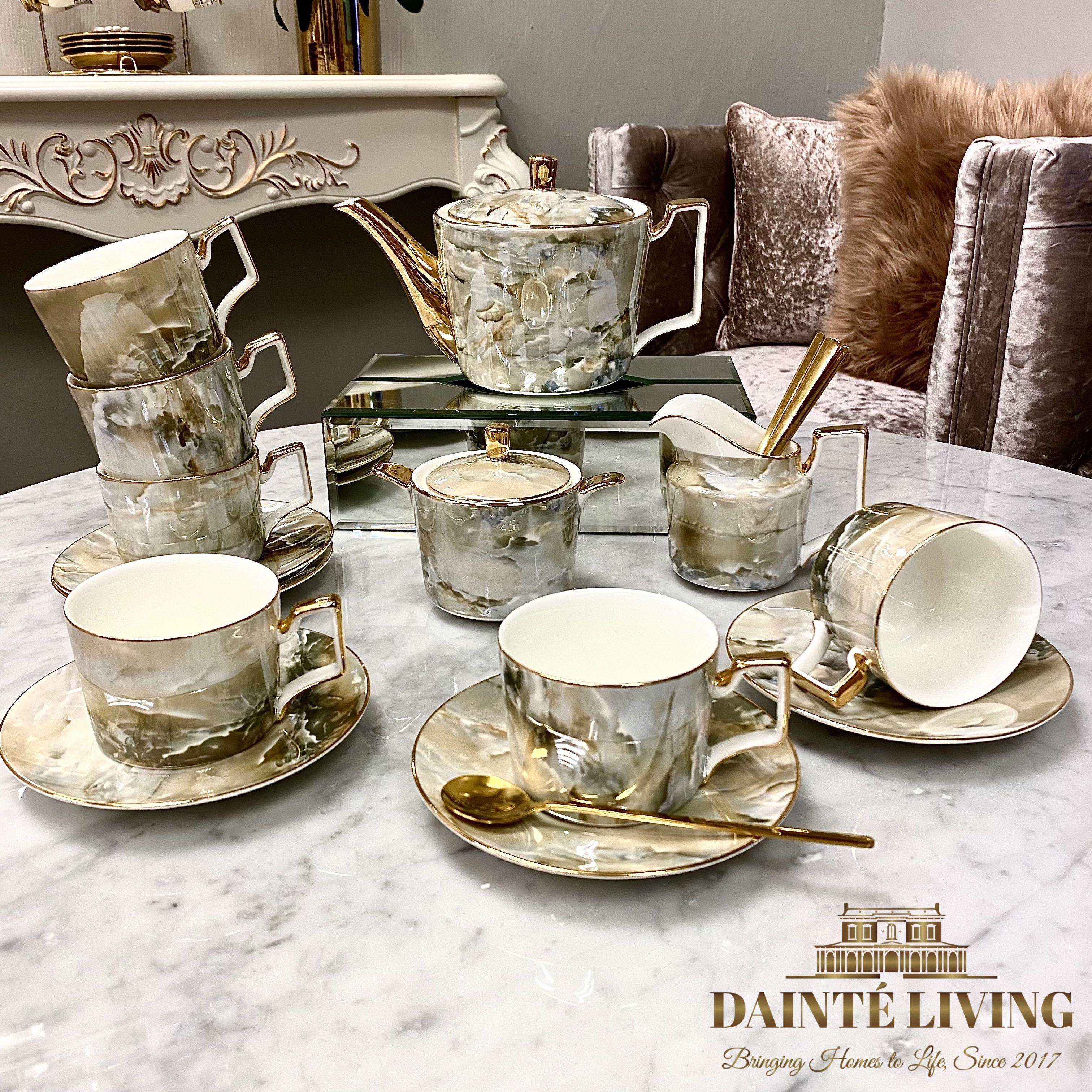 English teapot set top