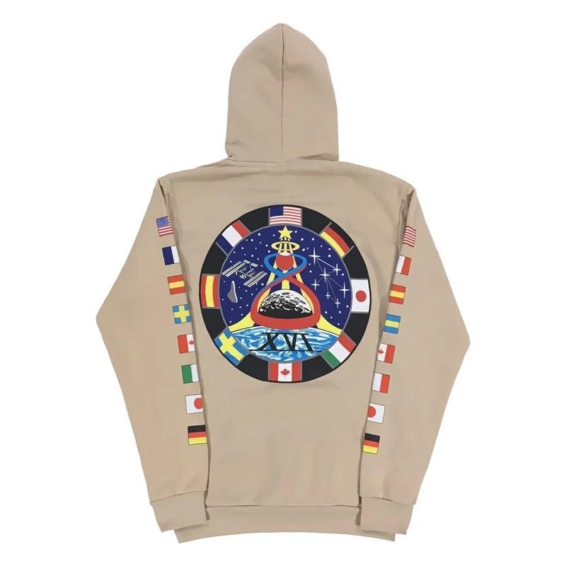 NASA BEIGE COLOUR HOODIE CHEMISTRY BRAND