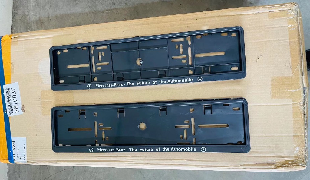 Original Mercedes Number Plate Holder, Auto Accessories on Carousell