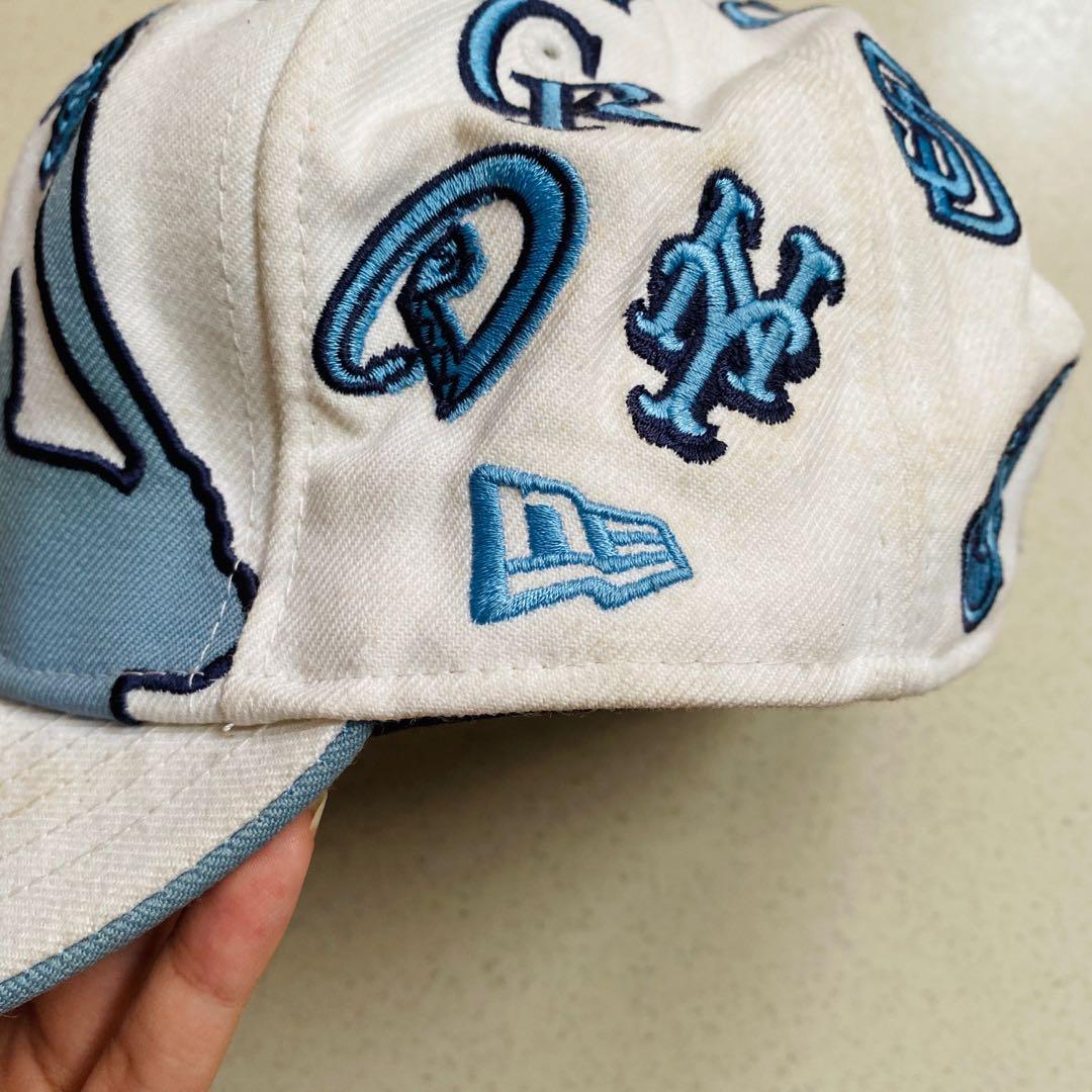 original vintage New Era all MBA teams baseball snapback cap blue white,  Men's Fashion, Watches & Accessories, Caps & Hats on Carousell