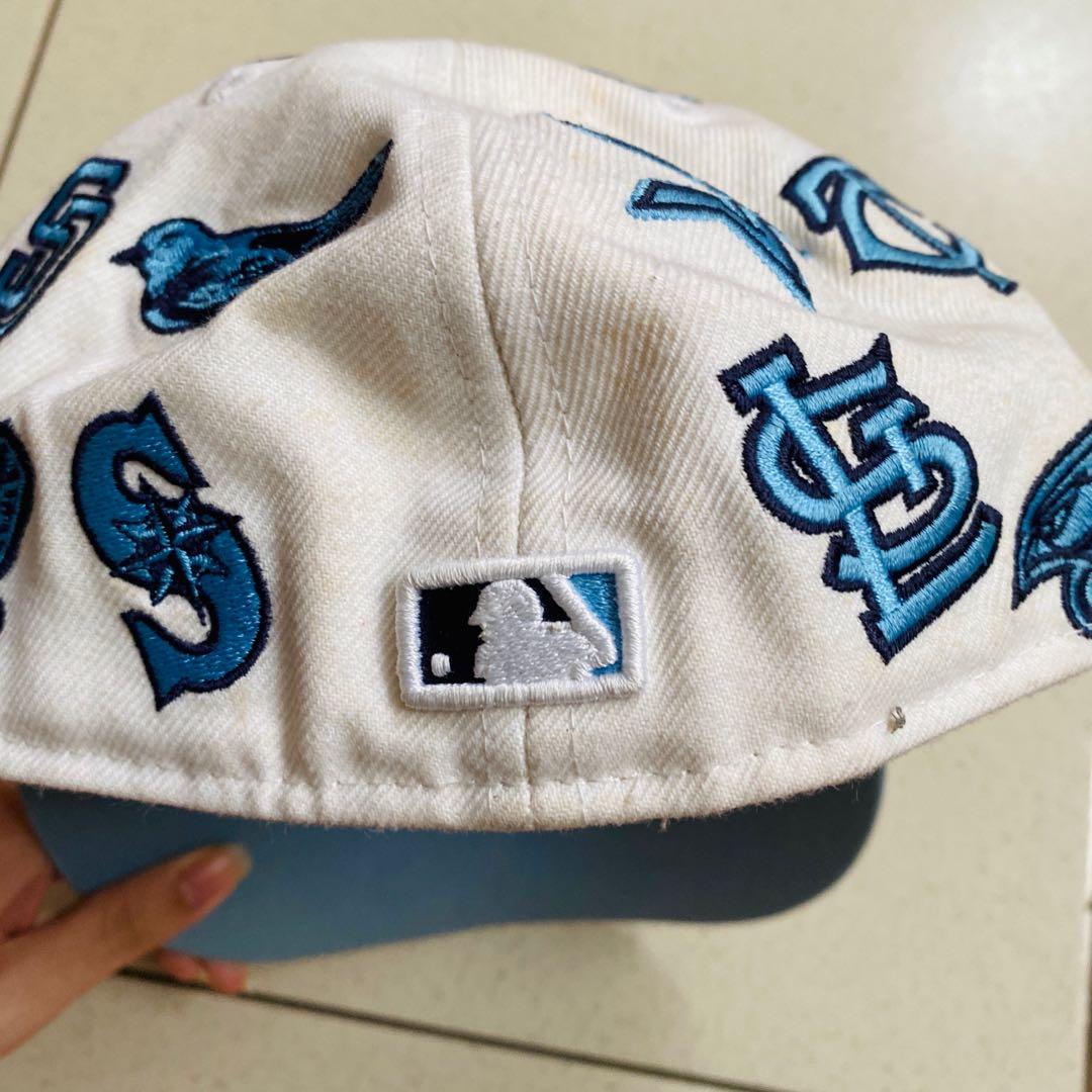 original vintage New Era all MBA teams baseball snapback cap blue white,  Men's Fashion, Watches & Accessories, Caps & Hats on Carousell