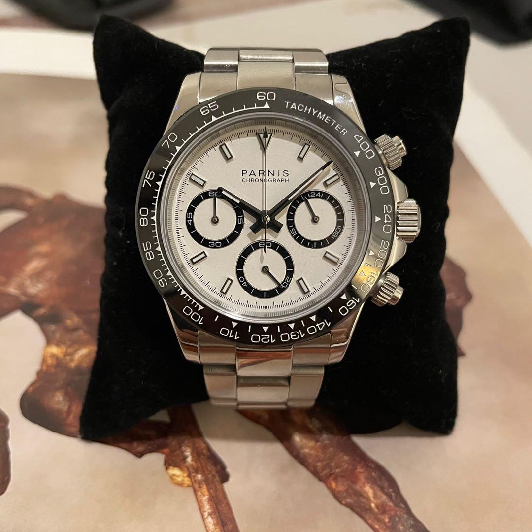 Parnis panda chronograph best sale