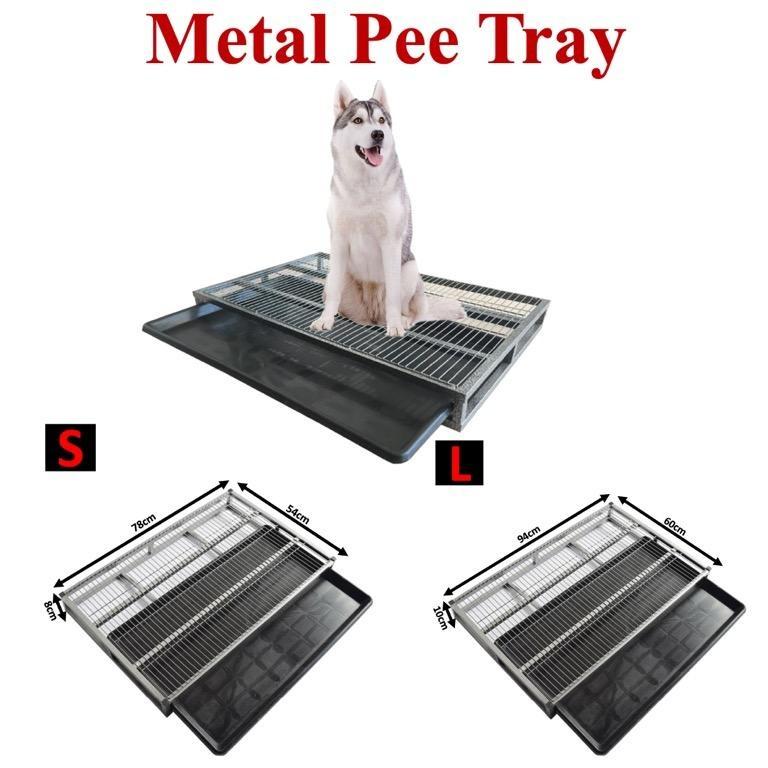 Pet Metal Pee Tray / Dog Toilet Tray/Large Capacity Metal Litter Box