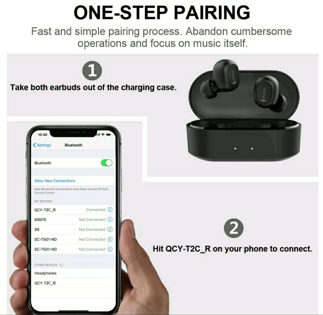 Qcy t2c iphone sales