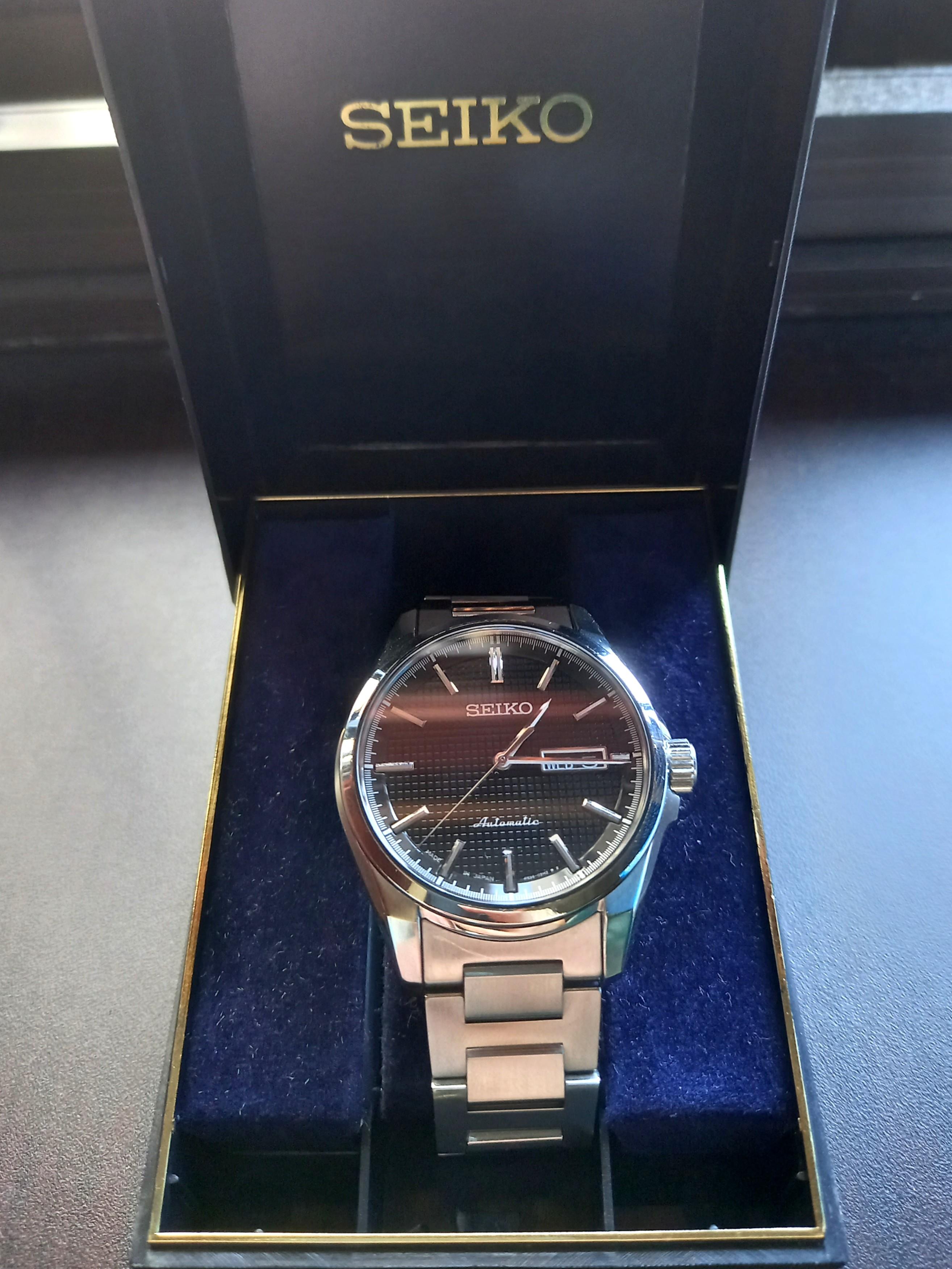Seiko Presage Tuxedo SRP467J1 Discontinued FSOT, Luxury, Watches on ...