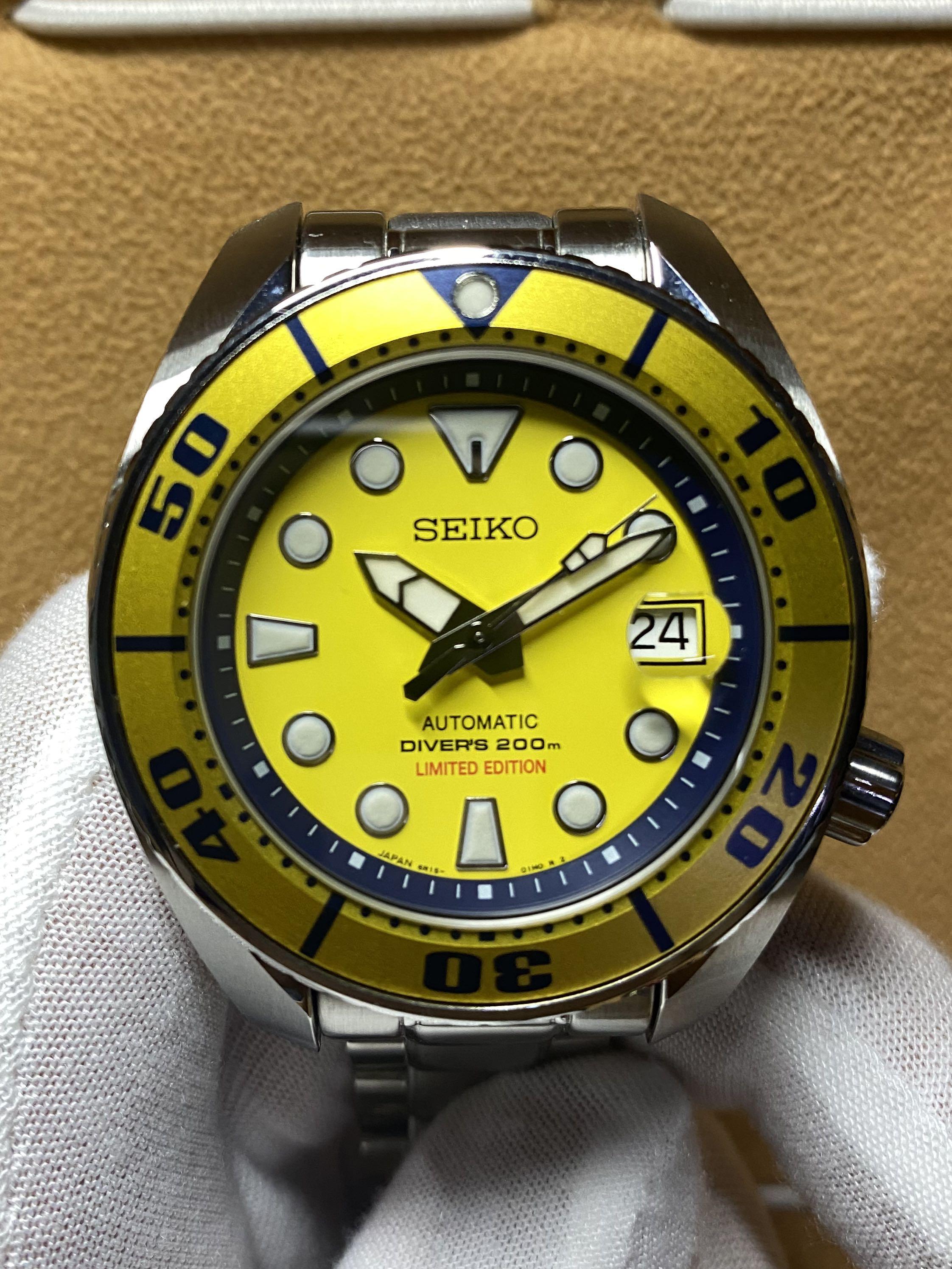 Seiko prospex diver yellow sumo SBDC017, Men's Fashion, Watches &  Accessories, Watches on Carousell