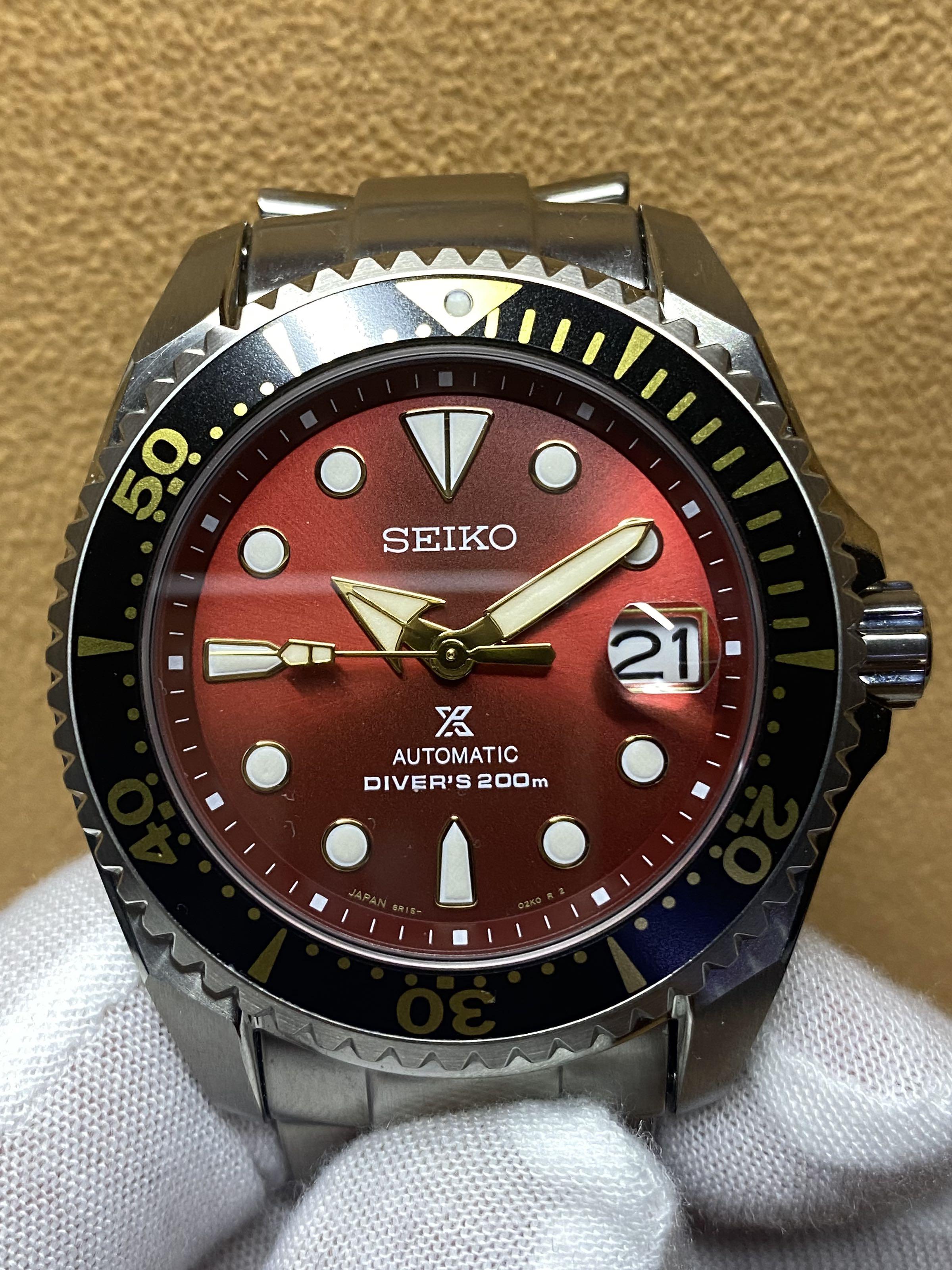 Seiko prospex zimbe 11 Red shogun mini marinemaster SPB099 SPB099J  SPB099J1, Men's Fashion, Watches & Accessories, Watches on Carousell