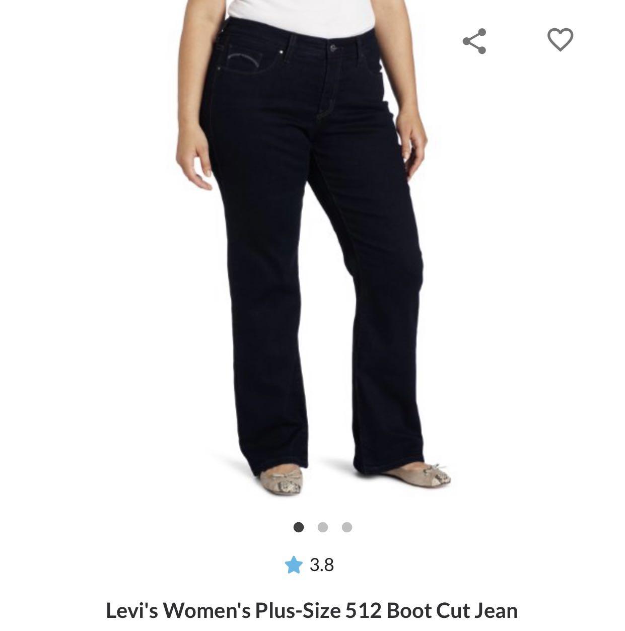 Size 16 Authentic Levi's Women Plus Size 512 Boot Cut Jeans, Women's  Fashion, Bottoms, Jeans & Leggings on Carousell