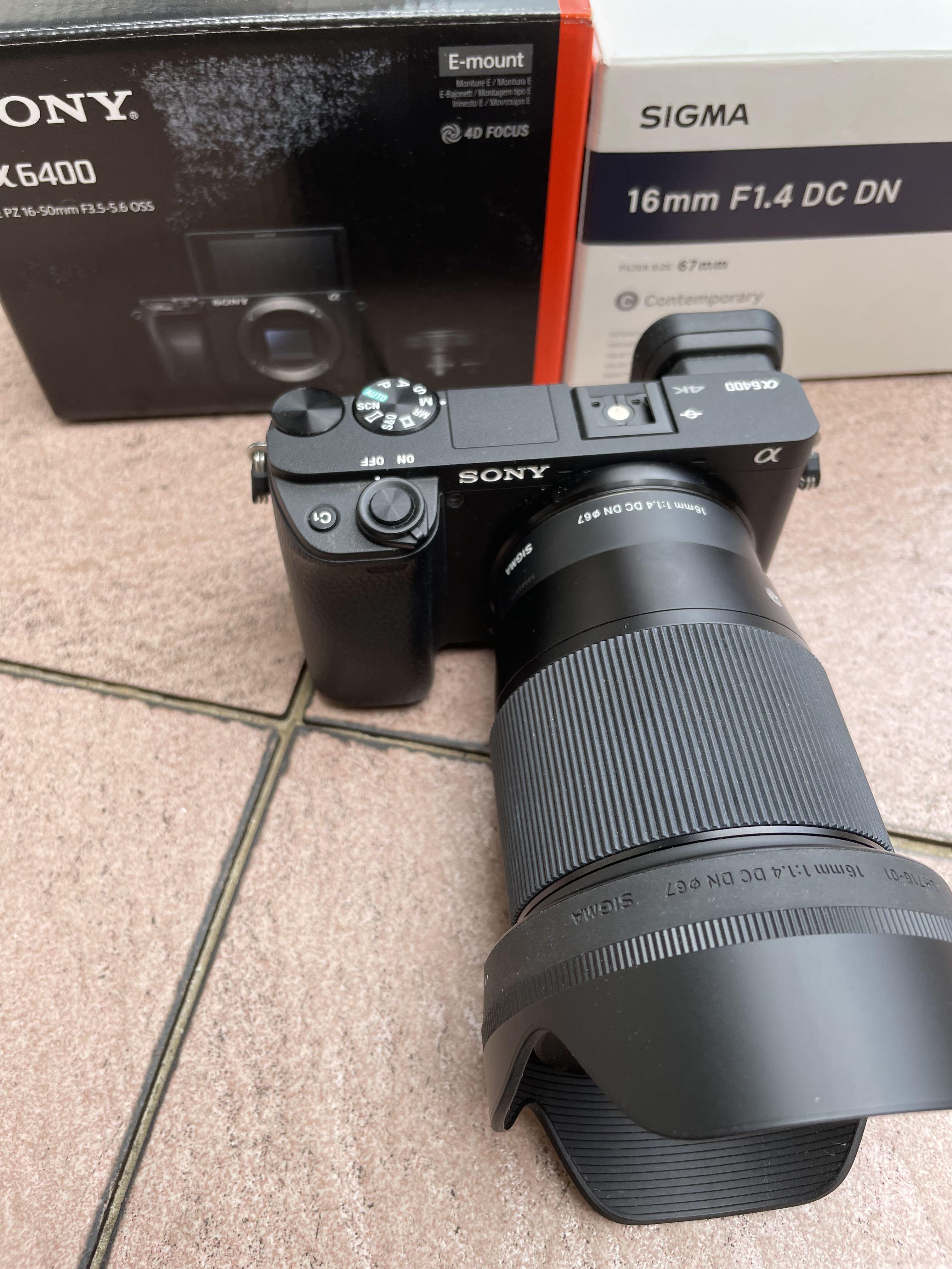 a6400 sony  siguma 16mm f1.4カメラ
