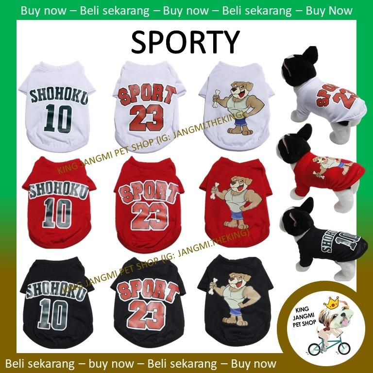 Sporty: Baju Kucing Comel Murah Jordan 23 10 Shohoku Slam Dunk 