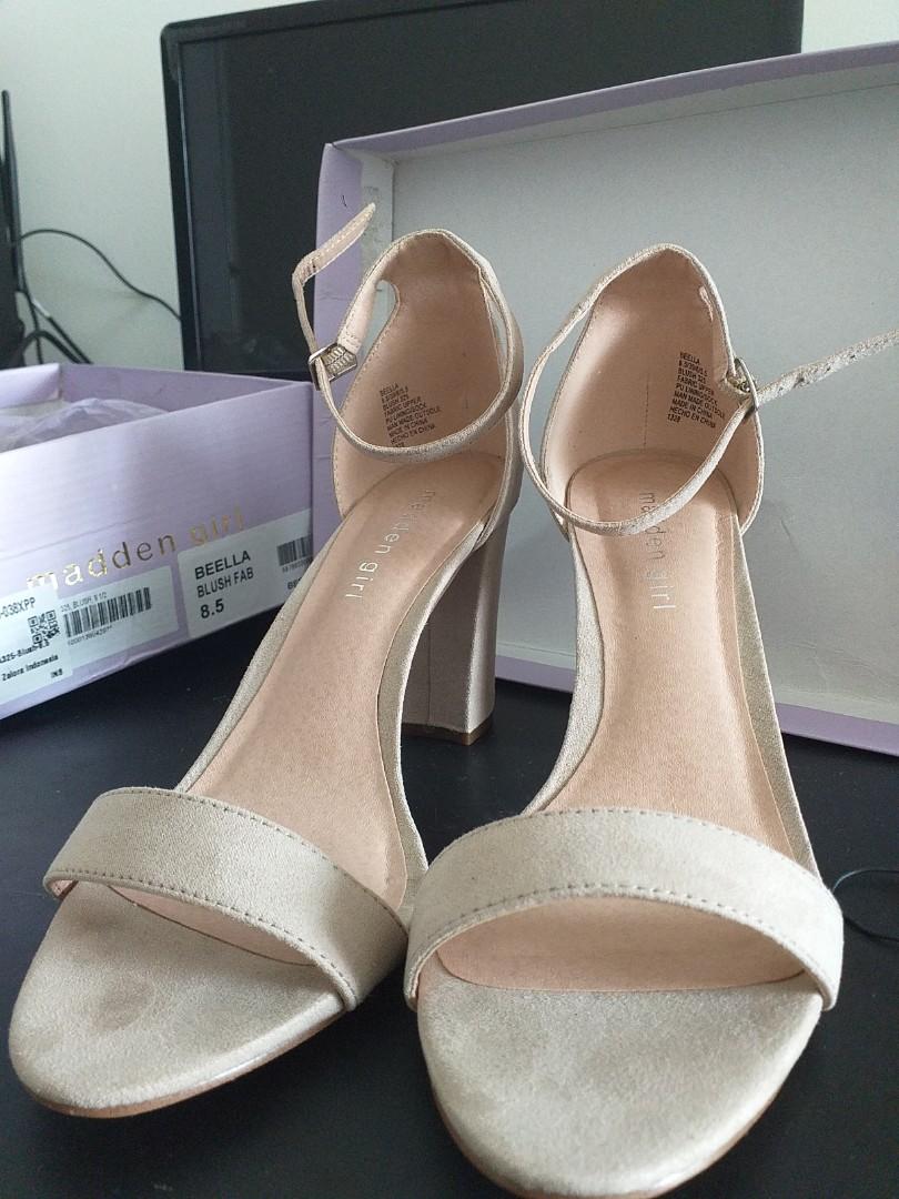 Steve Madden Heels BEELLA BLUSH FAB Fesyen Wanita Sepatu di