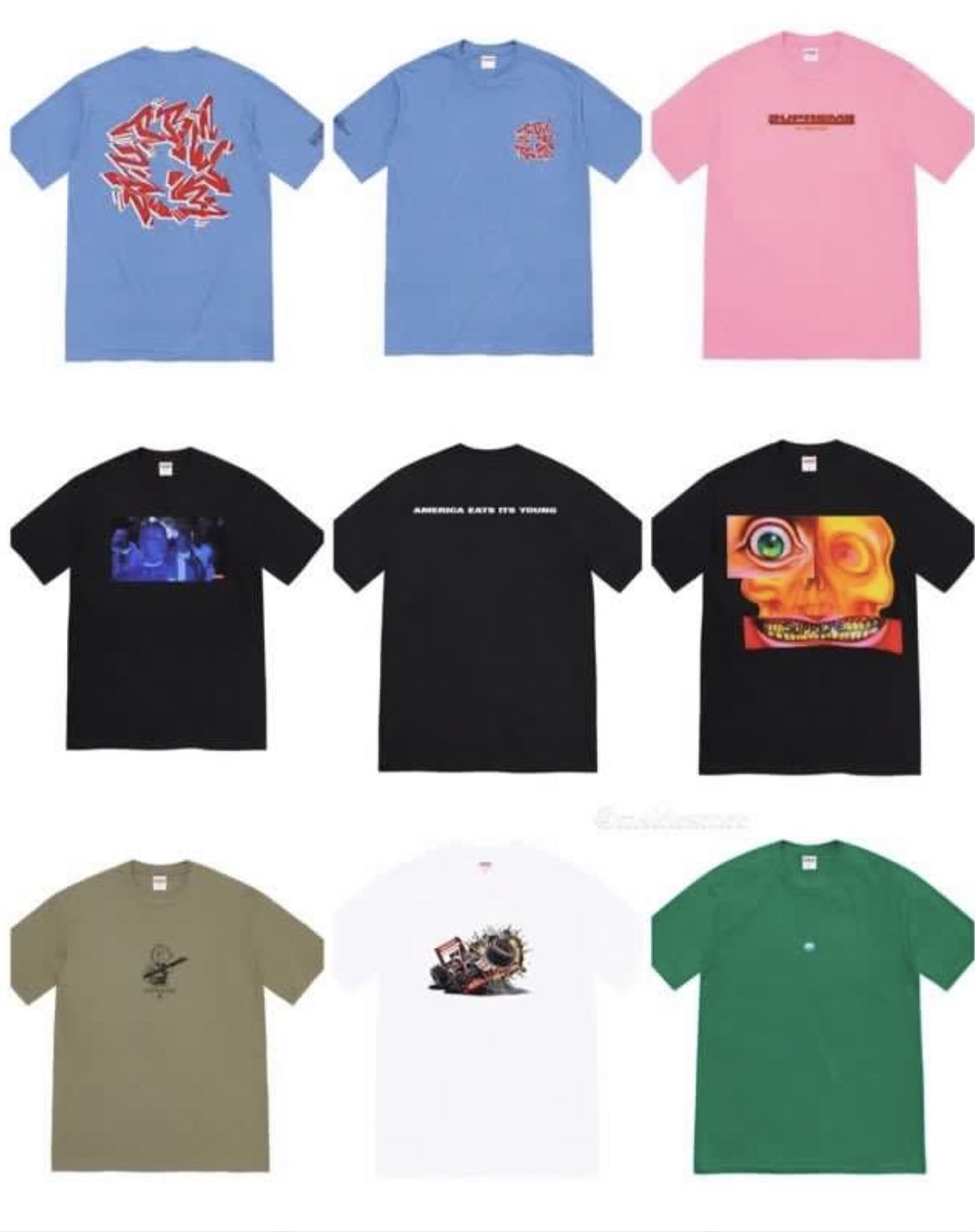 supreme fall tees 2021