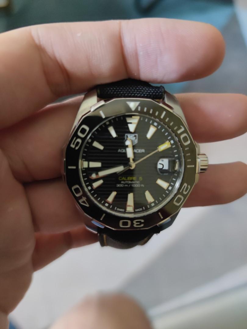 Tag heuer aquaracer hotsell calibre 5 nylon strap
