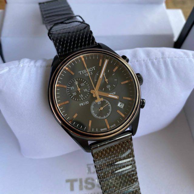 PRE ORDER] 💯 ORIGINAL TISSOT PR100 CHRONOGRAPH BLACK/ROSE GOLD DIAL MENS  WATCH T101.417.23.061.00, Men's Fashion, Watches \u0026 Accessories, Watches on  Carousell