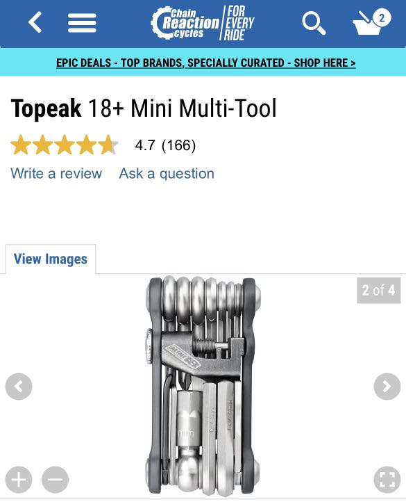 Topeak 18+ mini multi tool, Sports Equipment, Bicycles & Parts, Parts