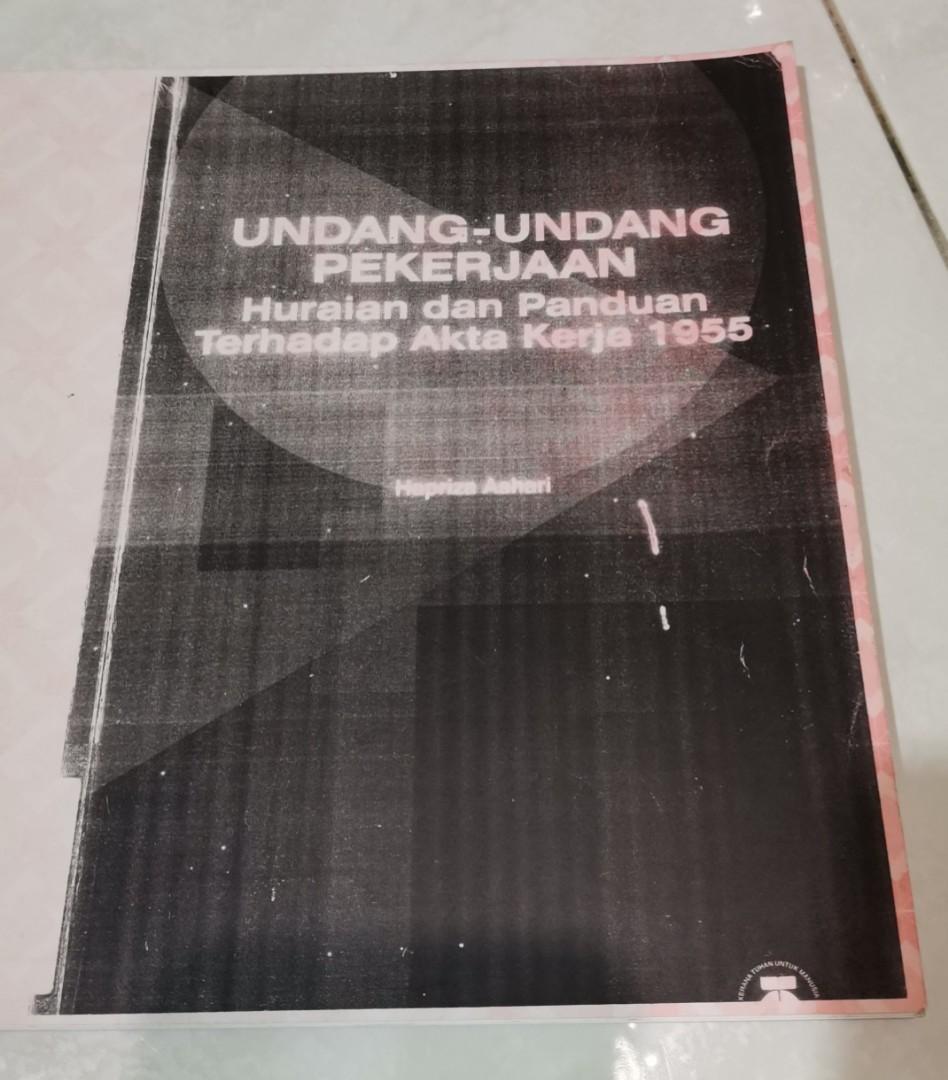 Undang Undang Pekerjaan Akta Kerja 1955 Textbooks On Carousell
