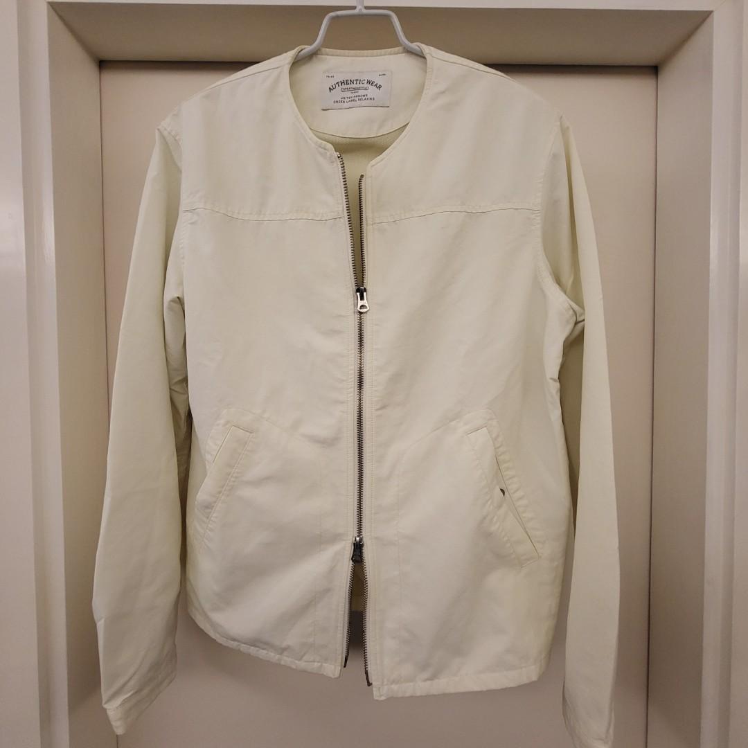 United Arrows green label relaxing collarless jacket 無領外套, 男