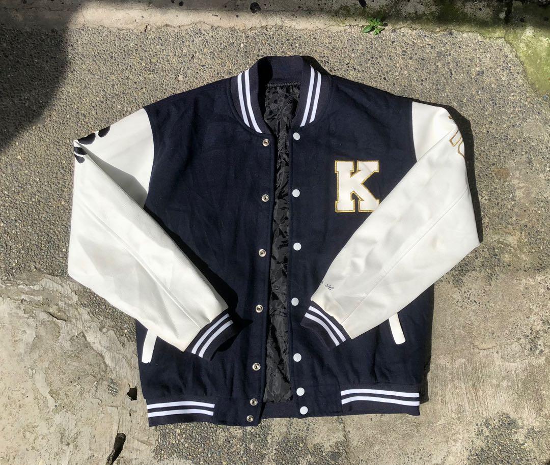 Black Varsity Jacket - Korean Men Fashion – 179CM.Korea