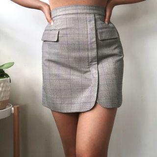 Witchery checkered mini skirt