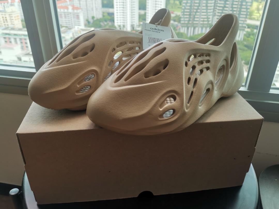 yeezy foam runner ochre on foot