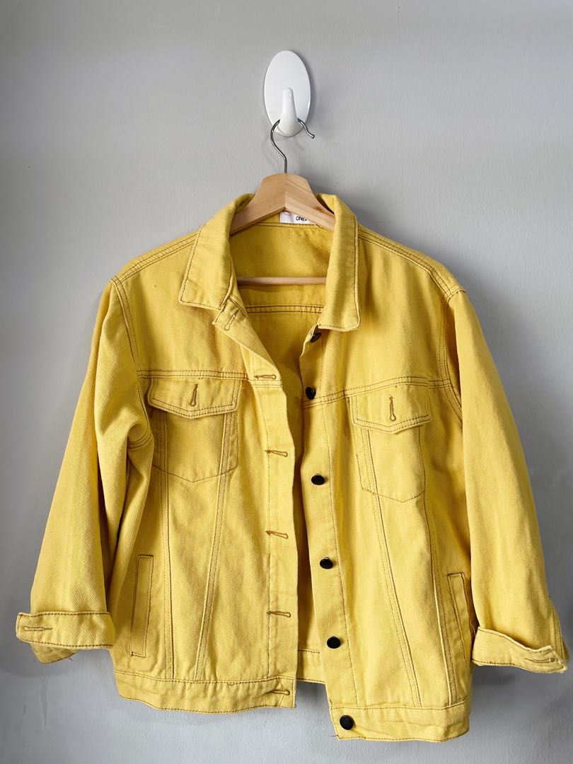 yellow denim jacket 🧥, Women's Fashion 