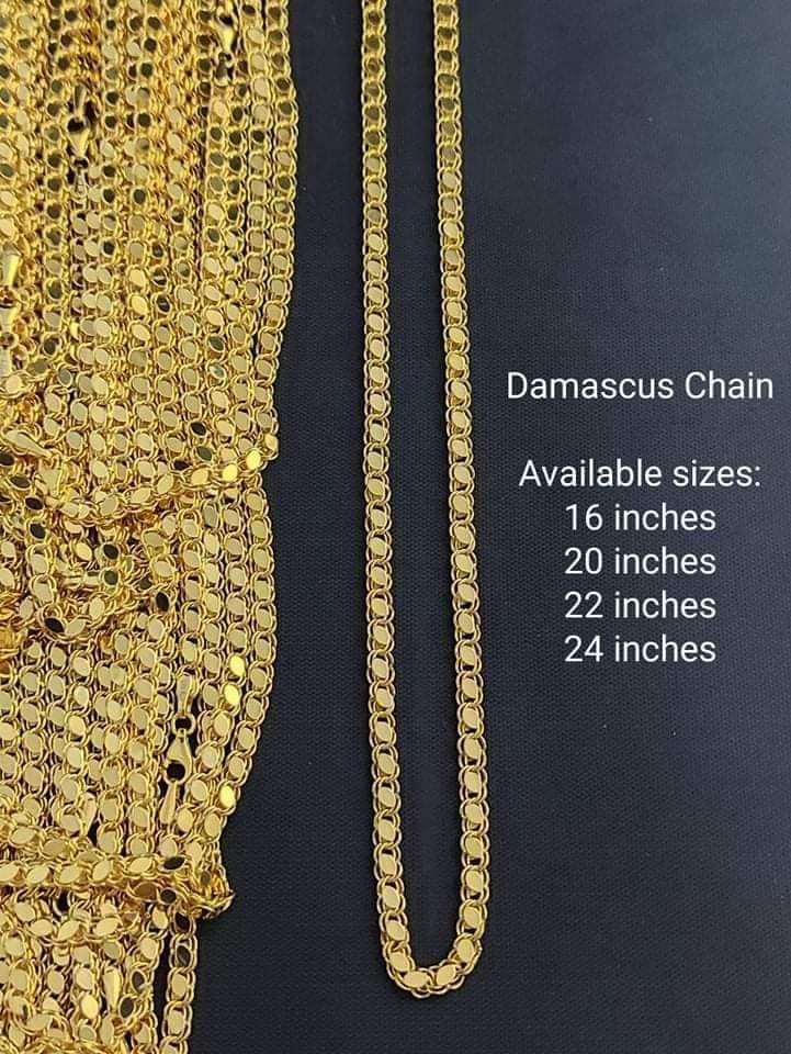 Damascus gold necklace price clearance