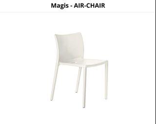 6  x white Jasper Morrison Magis Air-Chair for $250!