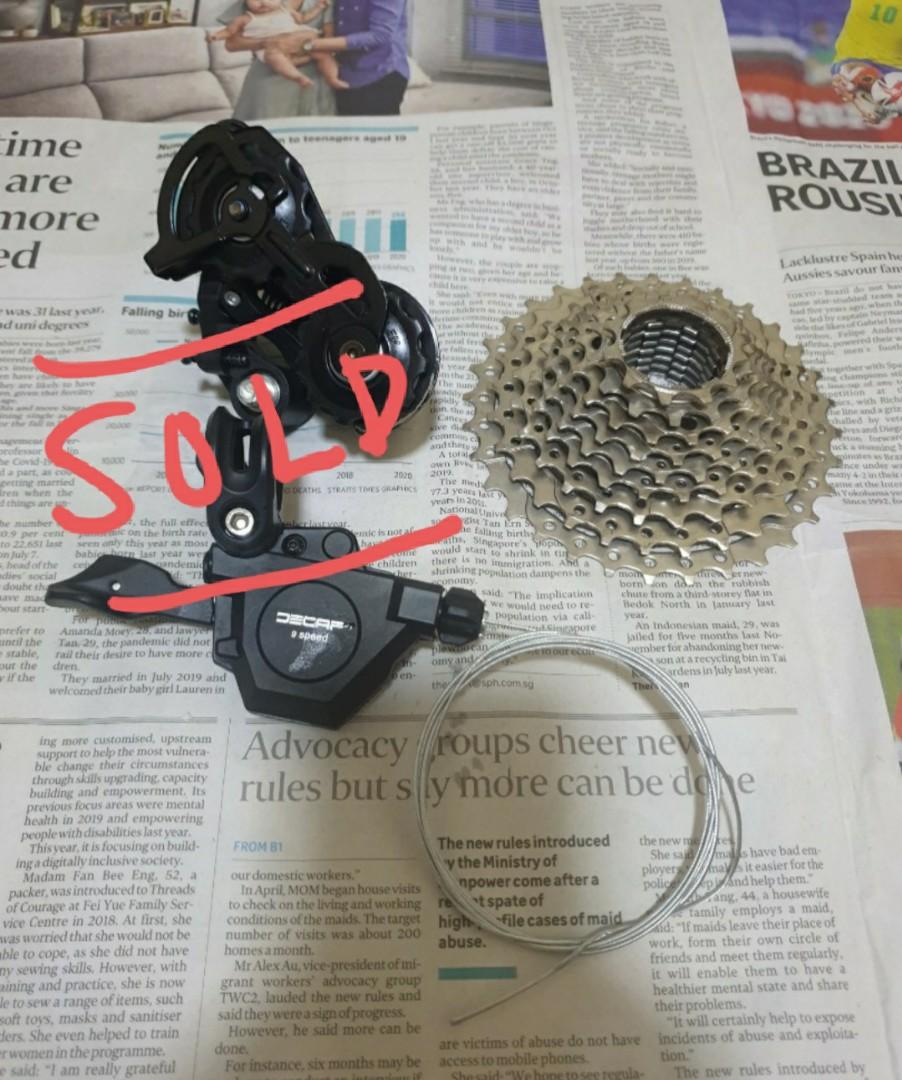 9speed Cassette (No rust), Sports Equipment, Bicycles & Parts